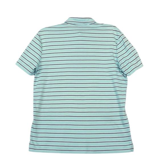 Polo Ralph Lauren Men's Turquoise Striped Classic Fit Soft Touch Polo SZ M - Picture 2 of 7